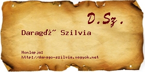 Daragó Szilvia névjegykártya