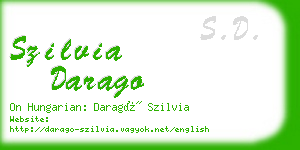 szilvia darago business card